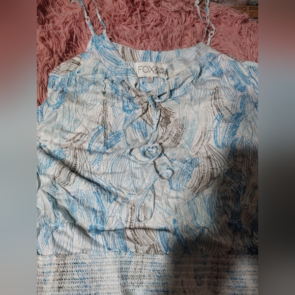 VINTAGE Drop Waist Dress Mini Dress/ Y2K/ SZ XL/Fox Girls - Picture 7 of 13